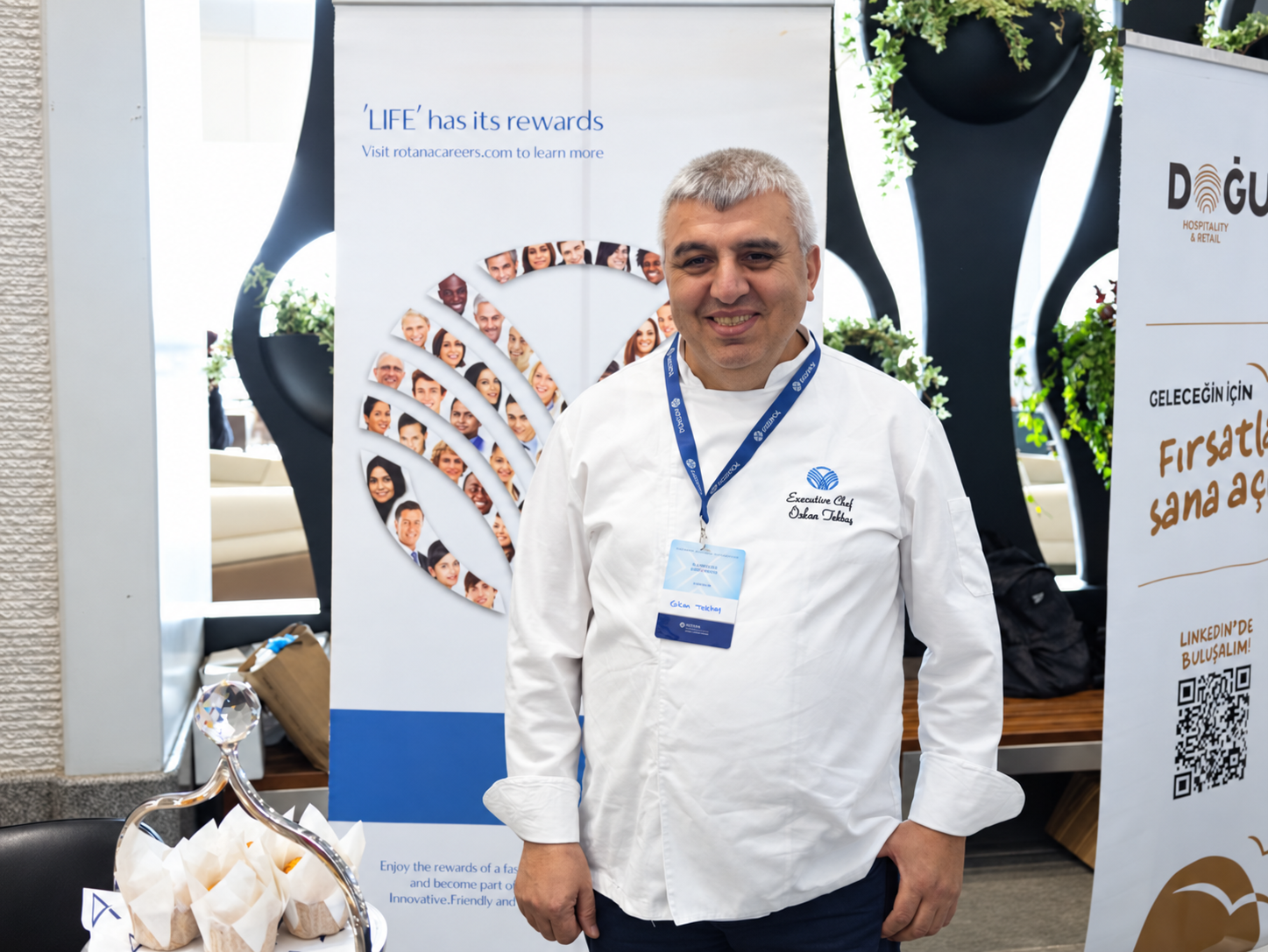 Chef at a branded event